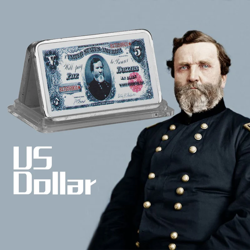 WR 8 шт серебро Bullion банкнота США год 1891 копия доллар бар монеты металлические