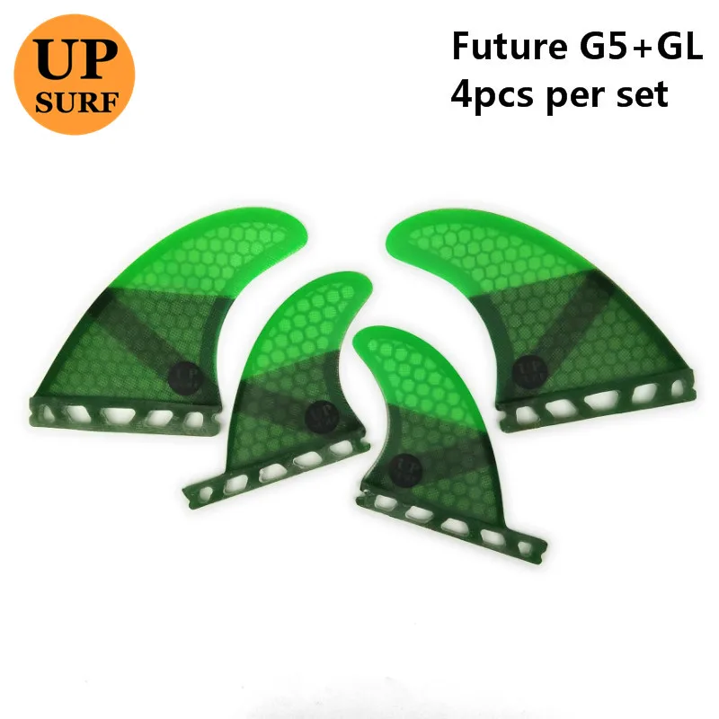 Future плавники G5 + GL surf Плавники для серфборда Quad fin Набор стекловолокна