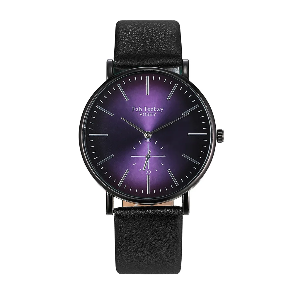 black shell purple Mdnen новые женские модные зеленые женские кварцевые часы кожаный высококачественный ремешок для часов повседневные Роскошные наручные часы подарок для жены - Цвет: black shell purple