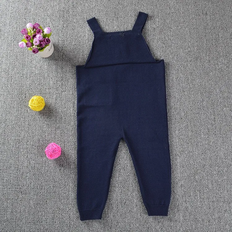 Новинка 2017 детские комбинезоны Хлопковые вязаные штаны-шаровары для мальчиков и