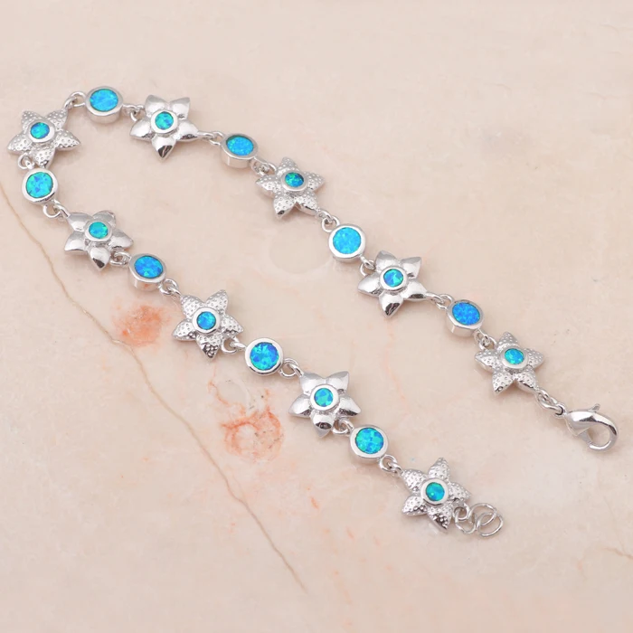 Оптовая и розничная продажа высокое качество голубой огненный опал серебряные