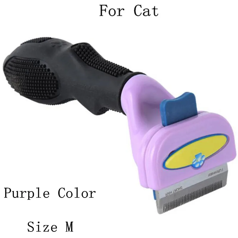 For Cat M Щетка для удаления волос для собак и кошек, расческа, инструменты для ухода за домашними животными, триммер для волос, расческа для кошек и собак - Цвет: For Cat M