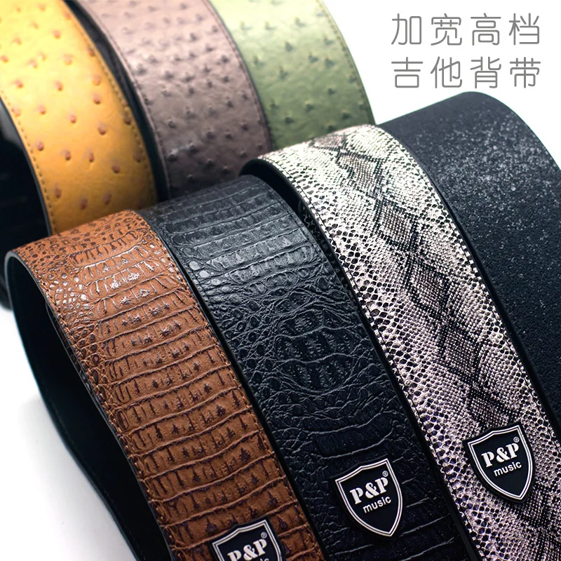 

Guitar Strap PU Leather Polyester Cotton Strap Guitar Accessories Guitar Parts