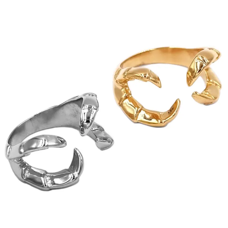 Wholesale Crab Claws Ring Stainless Steel Gold Silver Color Fashion Scorpion Biker Men Women Finger SWR0829A | Украшения и
