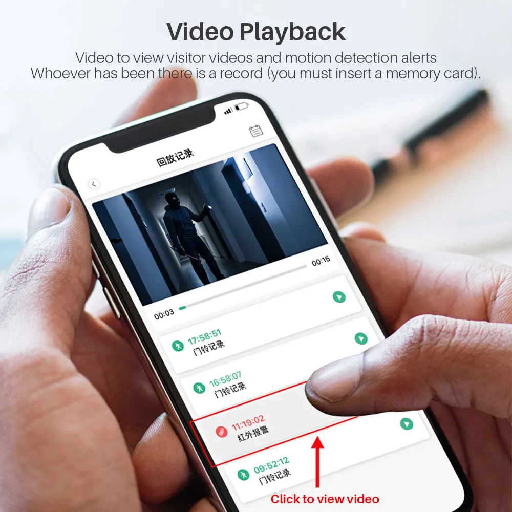 Видео глазок камера Wifi умный дверной звонок 720P безопасности IP дверной зритель движения ИК ночного видения Android IOS приложение управление