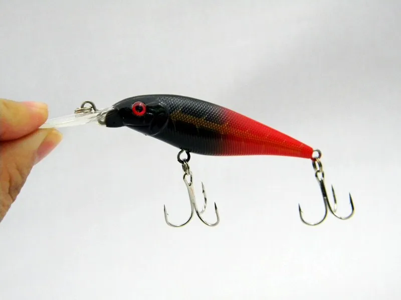 Рыболовная приманка 11CM-10G-6 # крючки Minnow wobbler fish isca искусственные жесткие приманки