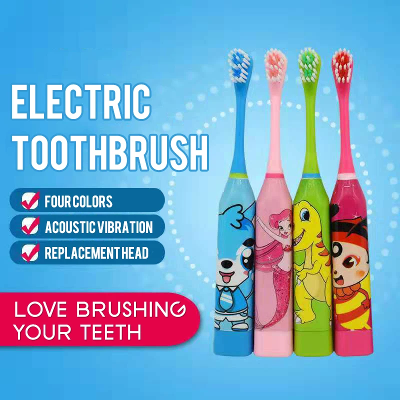 Children Electric Toothbrush Thirty Days Lasting Endurance Rotate Swing Cleaning Teeth ChildrenToothbrush | Красота и здоровье