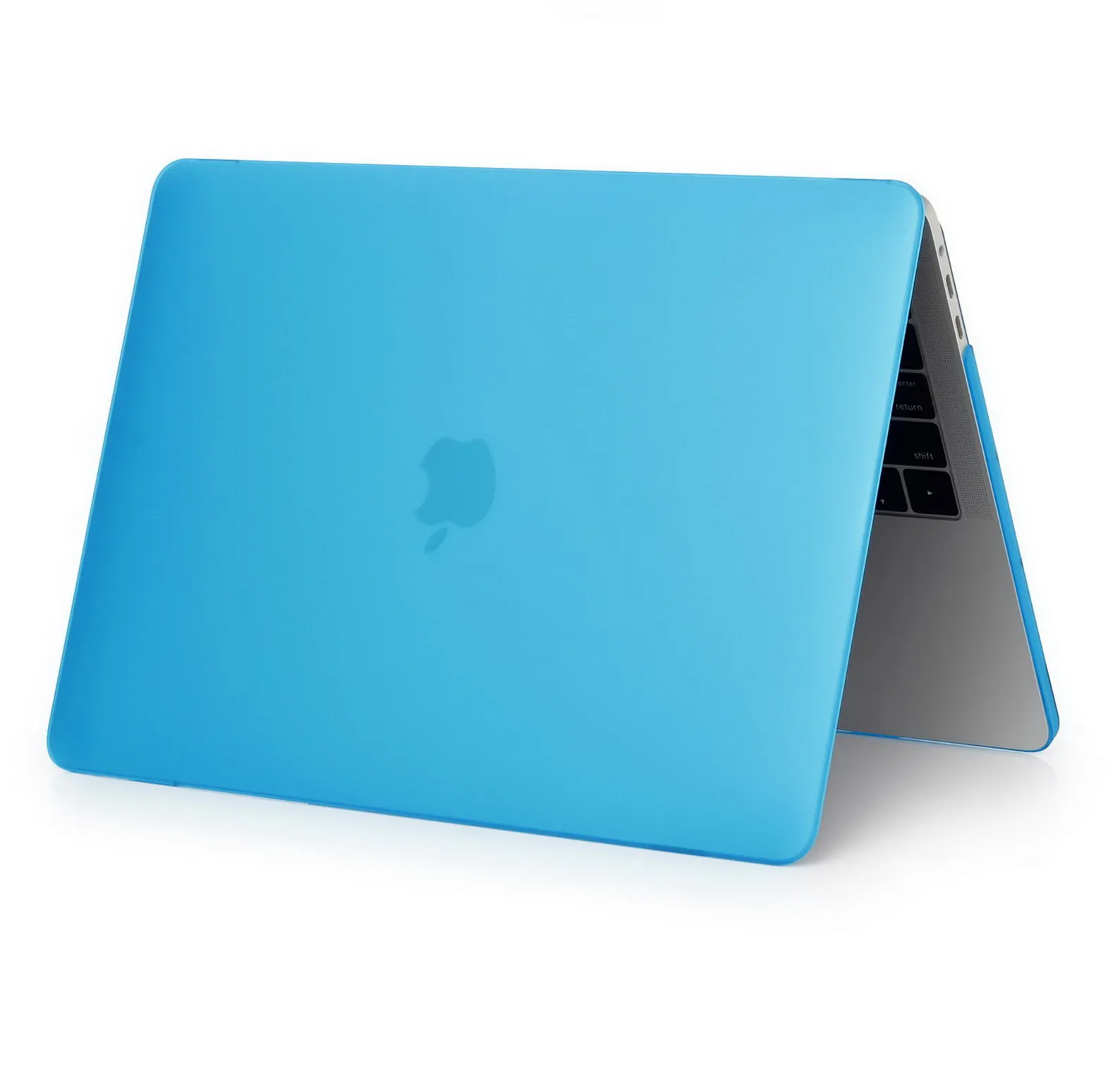 Zaiwj кейс для ноутбука, лэптопа для MacBook Air 13 11 Pro retina 12 13 15 Новые Pro 13 15 дюймов с сенсорной панелью+ Пылезащитная Резина - Цвет: Matte L blue F C