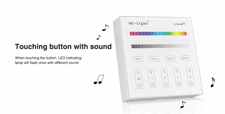 Mi светильник B3 4 зоны RGB/RGBW и яркость затемняя Смарт Панель удаленного Controllerfor СИД светильник лампы или