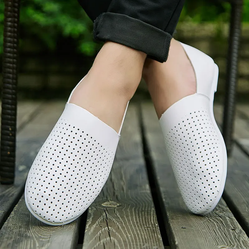 JKPUDUN/большие размеры итальянская мужская обувь повседневные брендовые Летние