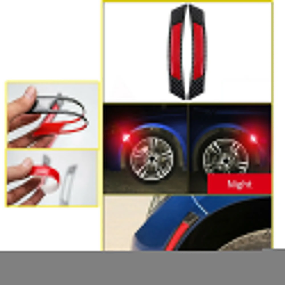 Противоударный край боковой двери автомобиля 4 шт. отражающая наклейка из