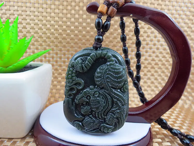 Китайские характеристики подвески с тиграми из нефрита бесплатная доставка |