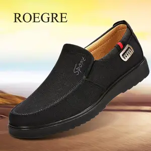 Мужские парусиновые туфли на плоской подошве, удобные повседневные туфли, брендовые Мокасины, весна-лето 2019