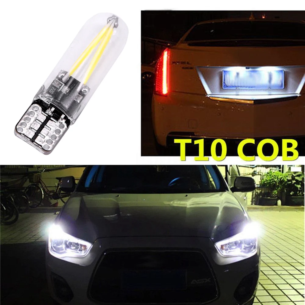 2 шт. 3 Вт AC/Dc 12 v-24 v T10 194 168 W5W LED автомобиль Стекло Подсветка регистрационного номера лампы белого цвета