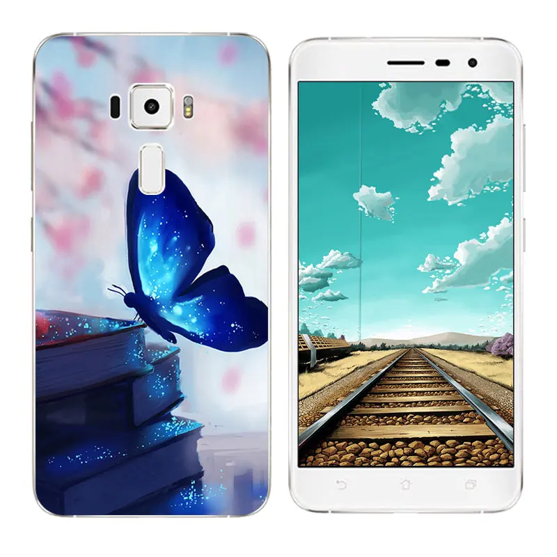 for Asus Zenfone 3 Case ZE552KL Soft Silicone TPU Skateboard Printing Phone 5.5&quot Coque Capa |