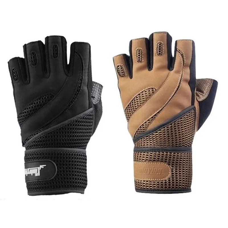 Спортивные перчатки для бодибилдинга тренажерного зала фитнеса тяжелой