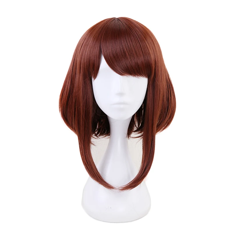 Мой герой Academy OCHACO URARAKA Ochako Женский коричневый короткий парик косплей костюм Boku no Hero Academy термостойкие парики для волос