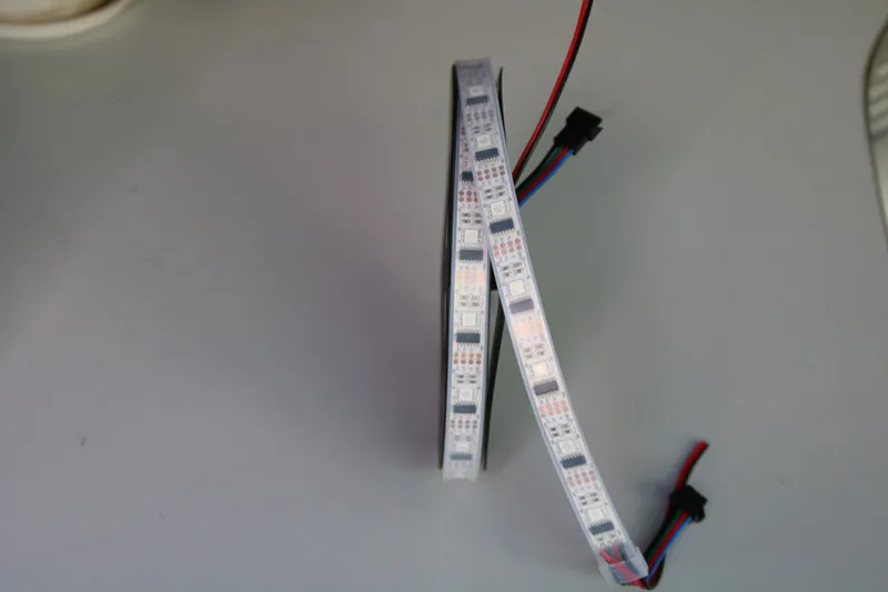 WS2801 DC5V 1 м 32 светодиодный s/m 2801 чип 5050 RGB Светодиодная лента 12 мм индивидуально Адресуемая лента полный сон Цвет IP67 свет