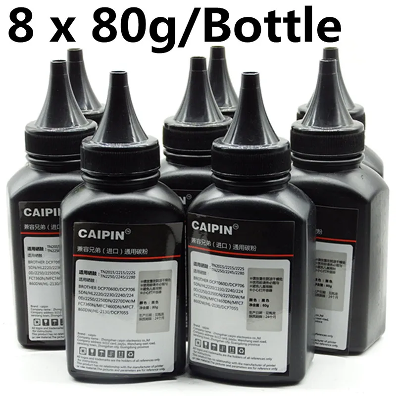 8bottle 1 кг/мешок заправка черный лазерный тонер порошок Комплект наборы для Xerox Phaser 3115 3121 3130 3120 109R00725 принтер - Цвет: 8bottle