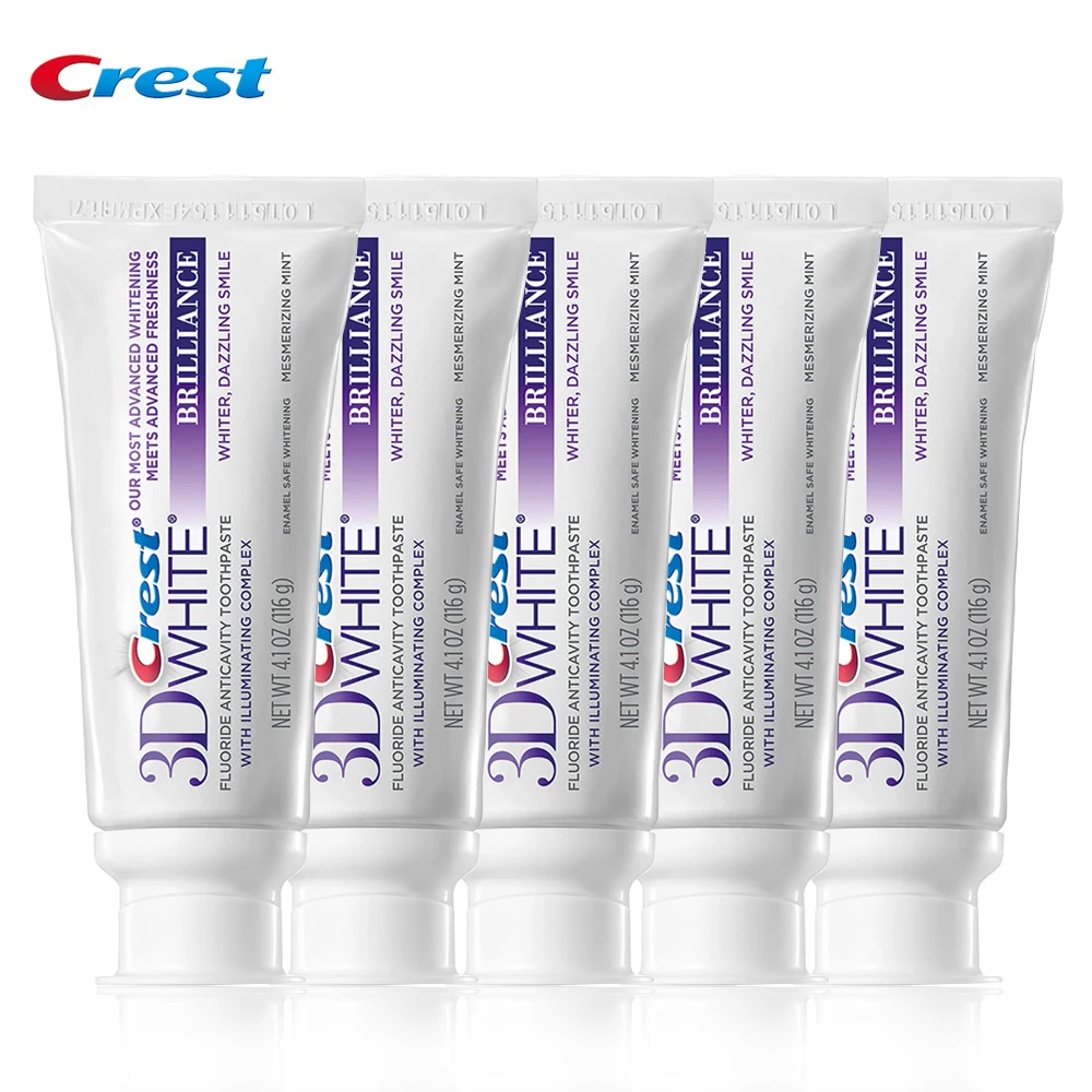 5 шт. зубная паста Crest 3D Luxe White|toothpaste crest|tooth pasteoral hygiene |