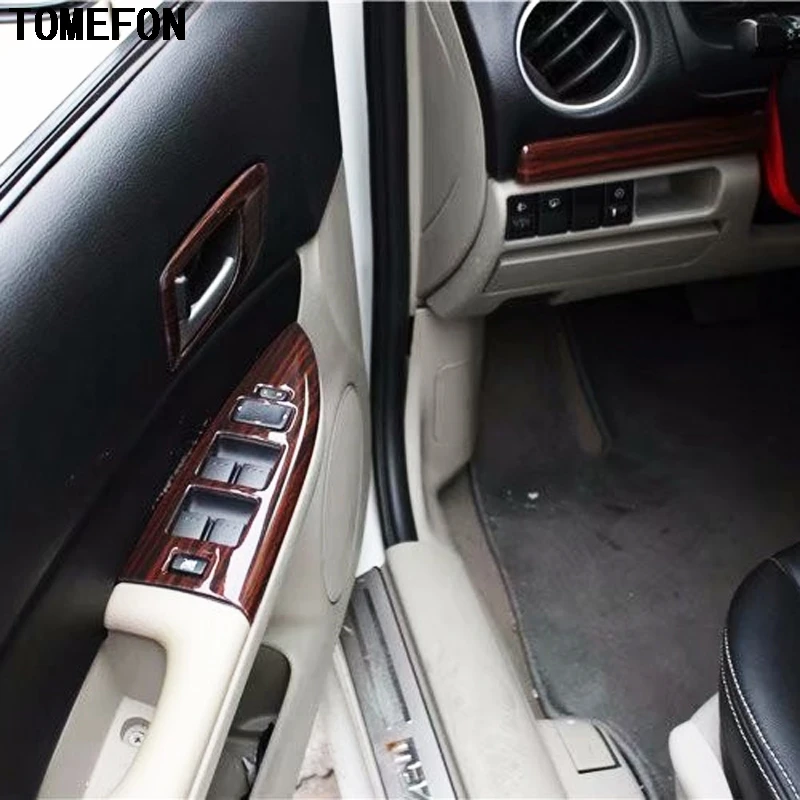TOMEFON для Mazda 6 2006 до 2014 ABS деревянная Краска Интерьерная Дверная панель передняя