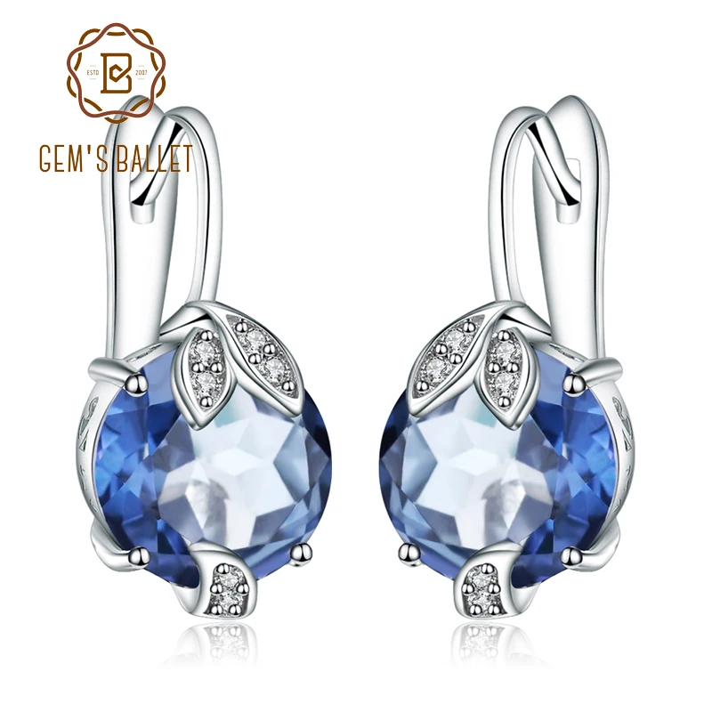 Женские простые элегантные серьги-пусеты из стерлингового серебра 925 пробы 6 66ct