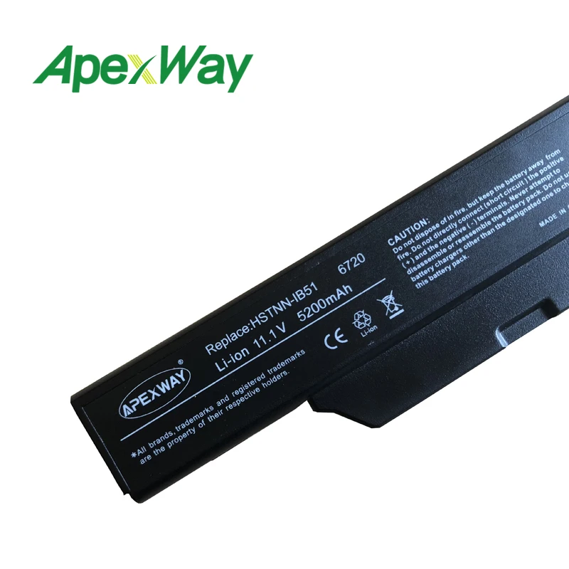 Apexway Аккумулятор для ноутбука hp COMPAQ 510 511 610 615 550 бизнес-ноутбук 6720s 6720 s/CT 6730s 6730 s/CT 6735s 6820s 6830s