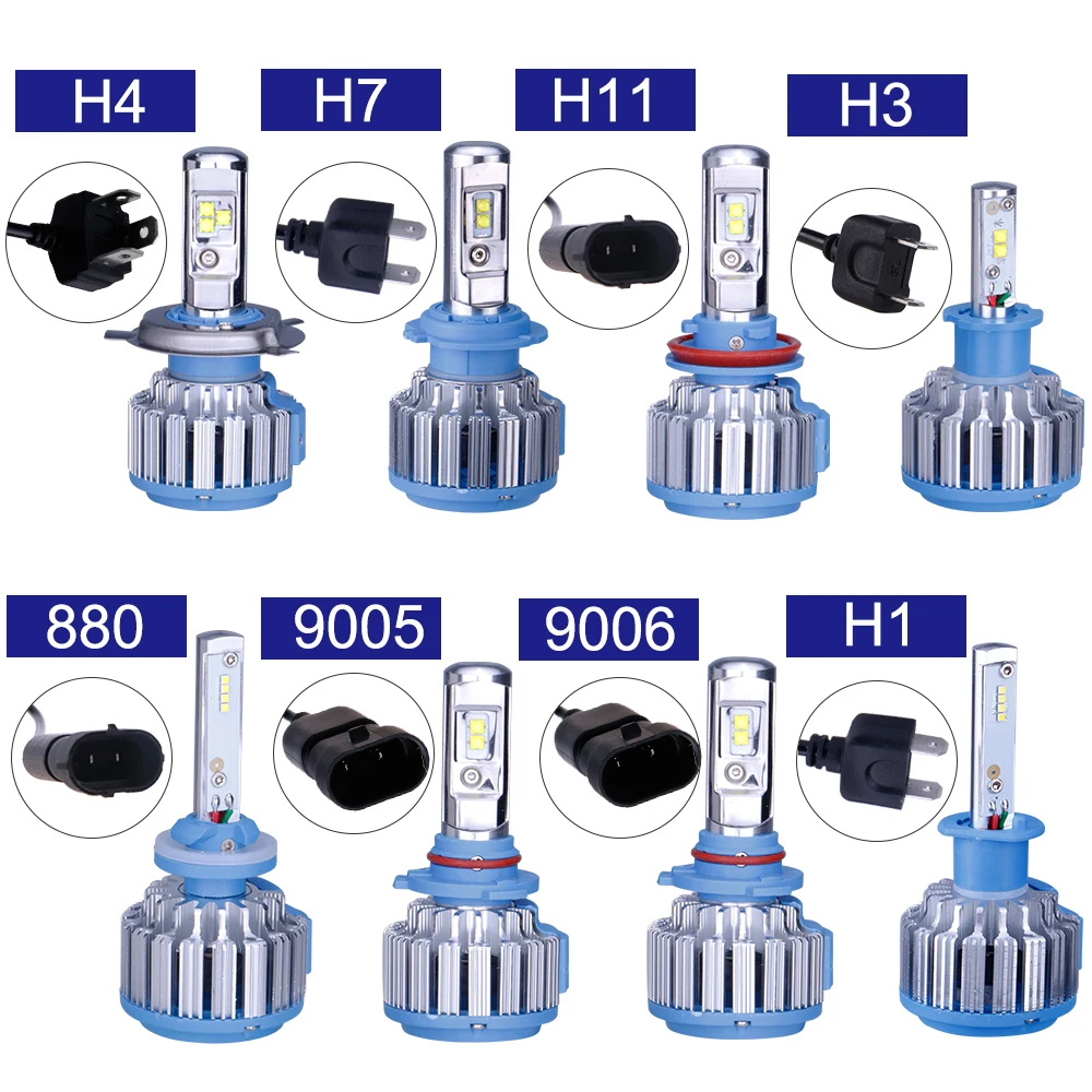 TC-X T1 СВЕТОДИОДНЫЕ Фары Комплект H7 H1 H11 H3 880 9006/HB4 9005/HB3 Дальнего света Ближнего