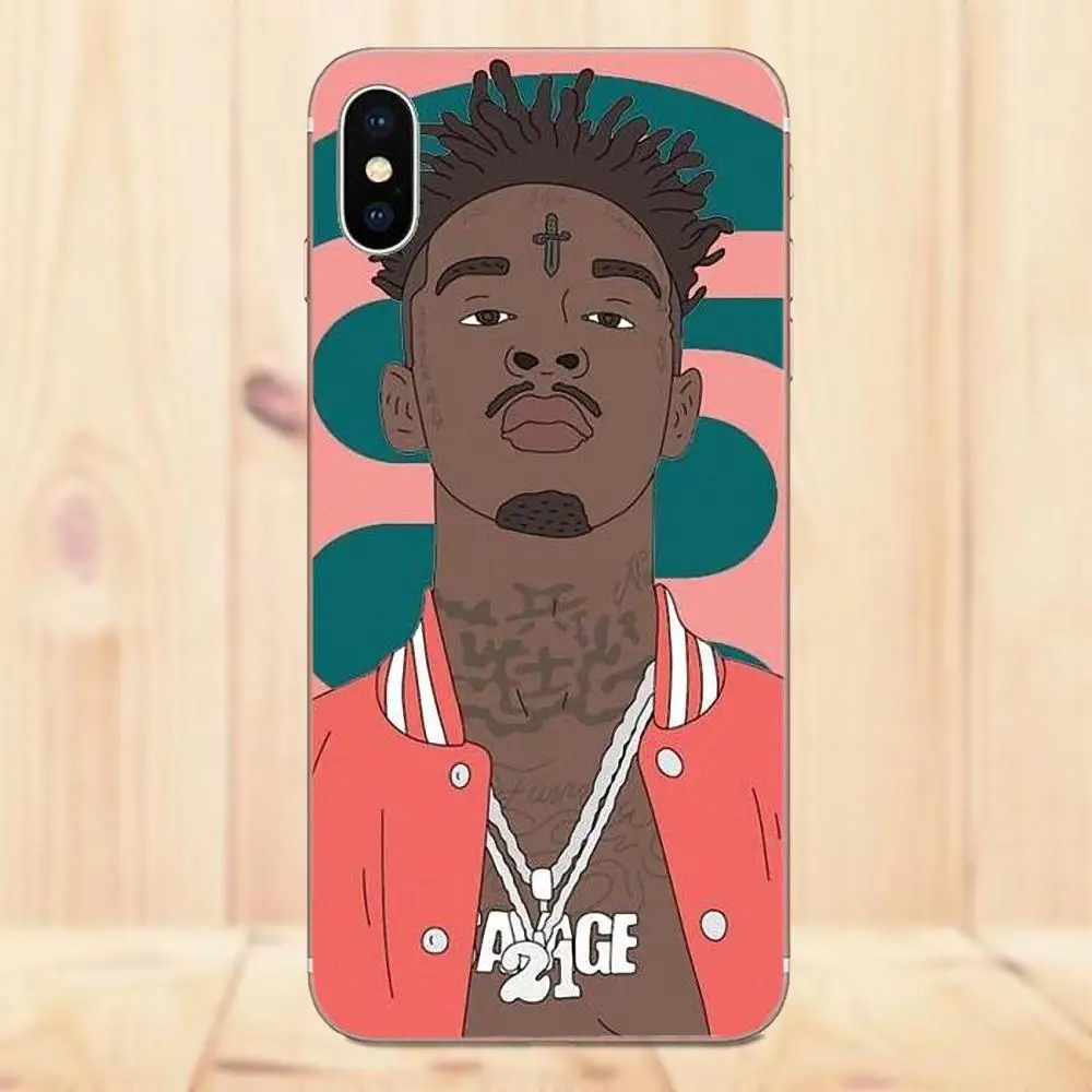 Новый персональный Печатный мобильный телефон оболочки 21 Savage хип-хоп рэппер
