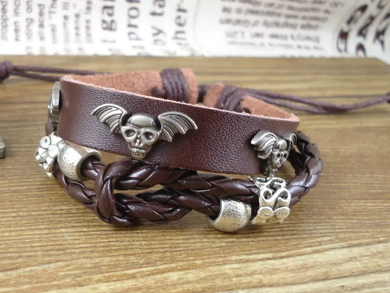 2013 Модный богемный кулон с крыльями ангела черепами бусинами пряжкой для ремня