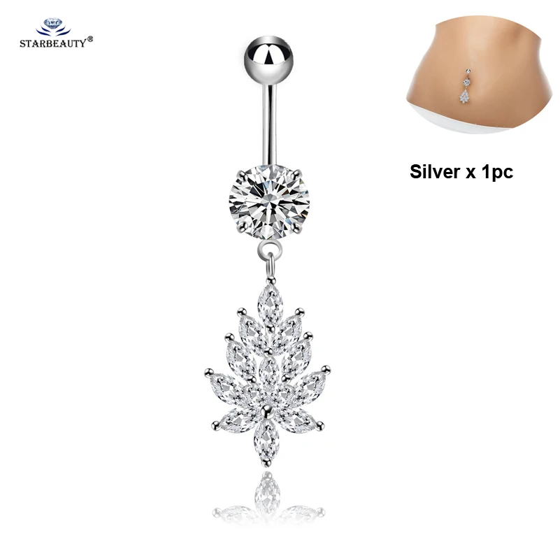 Роскошные белые Bijoux (украшения своими руками) живота Piercing Nombril розовое золото