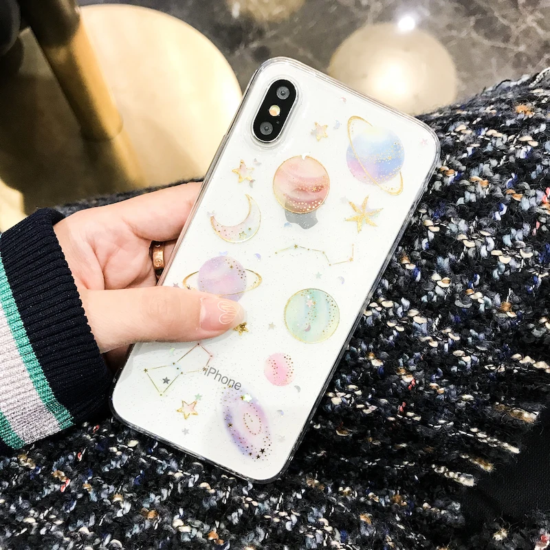 Чехол для телефона с изображением космоса, планеты, Луны, для iphone 6, 6 S, 7, 8 plus, X, чехол, Вселенная, созвездие, звезда, чехол для iphone XS Max, XR, Xs