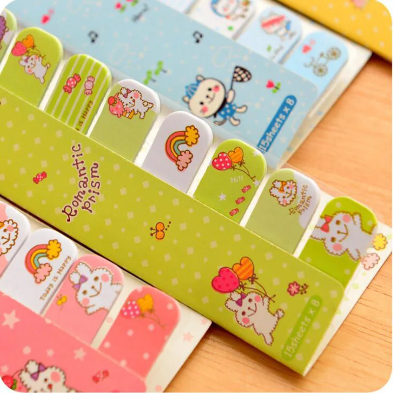

1X Kawaii Rabbit Bookmark Memo Pads Planner Sticker School Office Stationery Sticky Notes Notepad