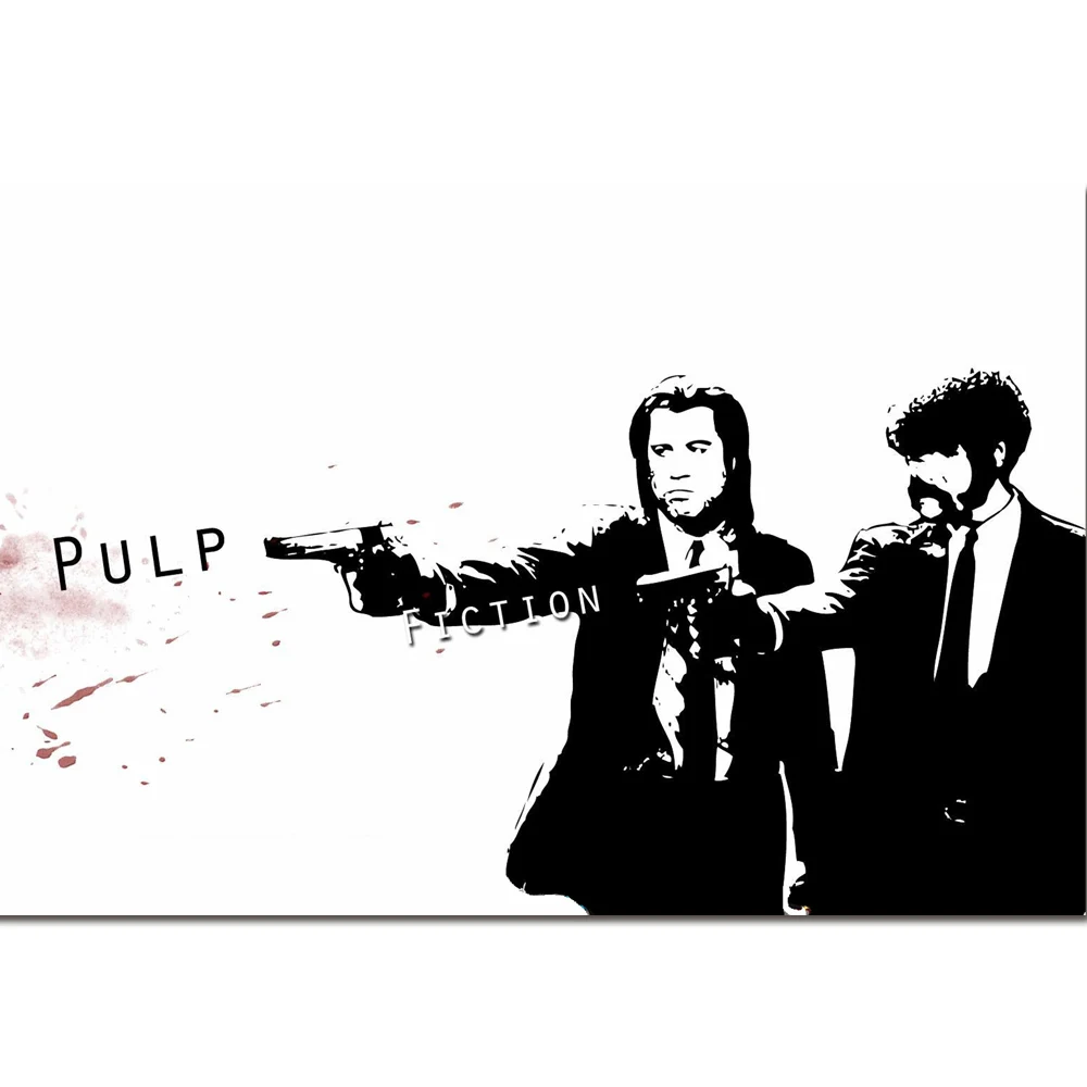 Pulp Fiction Poster Art Silk Fabric Prints 24*36 inch Vintage Movie Wall Pictures for Home Bedroom Decoration | Дом и сад