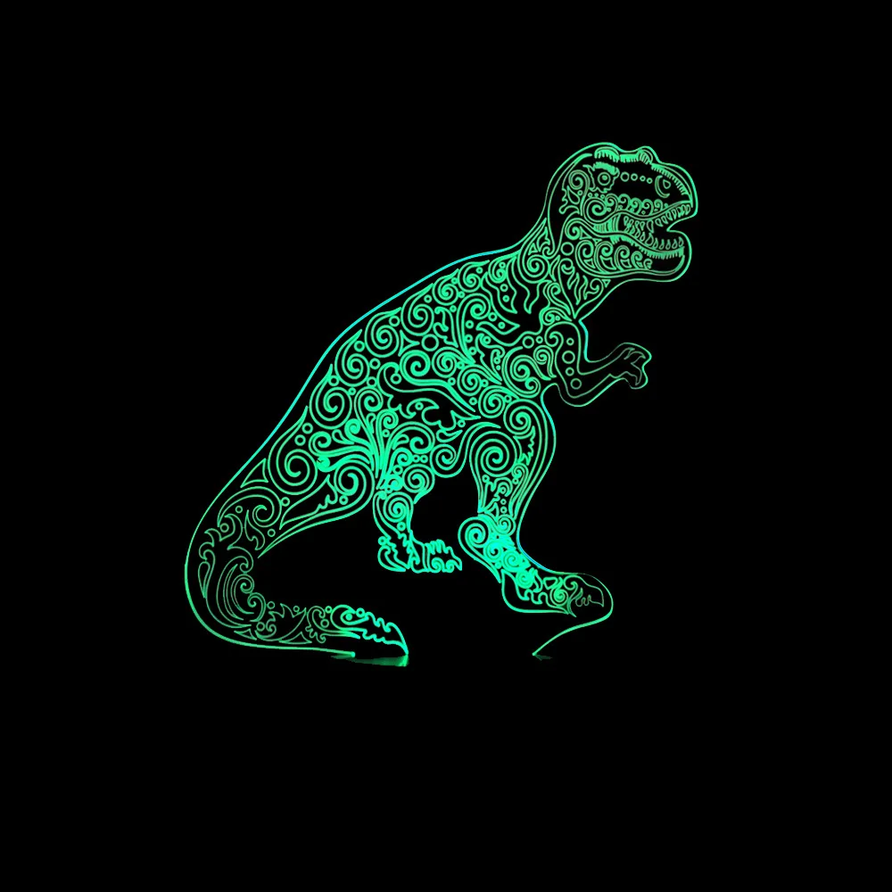 3d ночник в виде динозавра с Usb креативный подарок декоративная лампа светильник