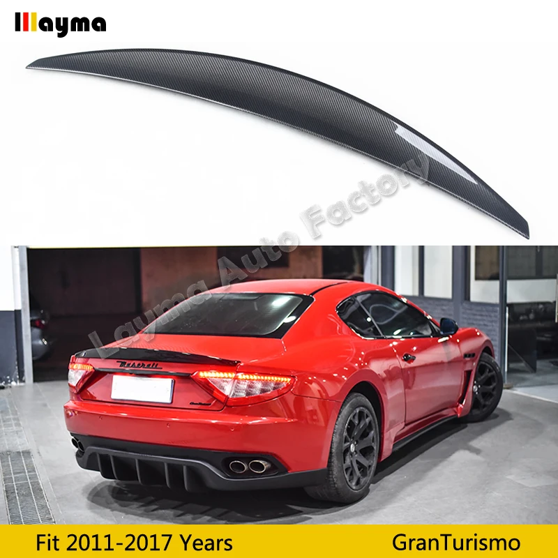 Nov Стиль углеродного волокна задний спойлер на багажник для Maserati Gran Turismo 4,2 T Coupe 2011- год GT car спойлер крыло
