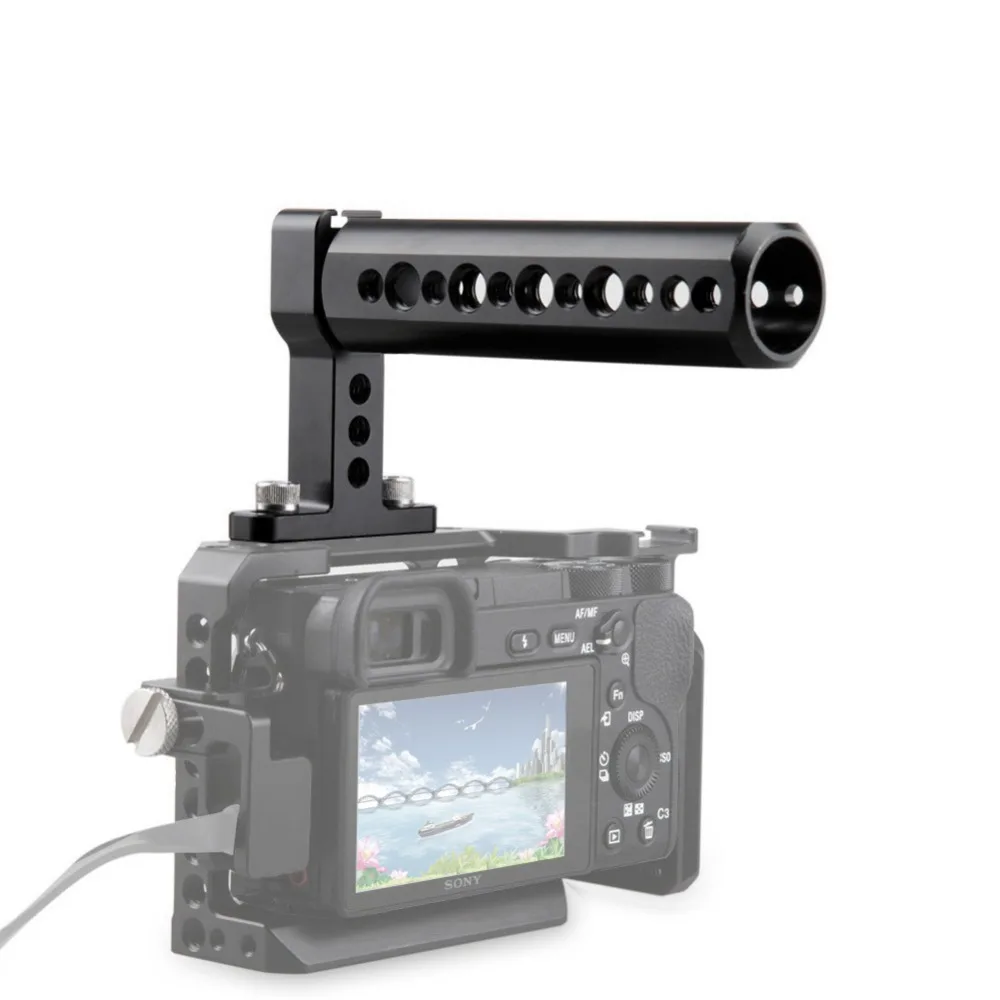 NICEYRIG Верхняя ручка Сырная ручка с холодным башмаком база для DSLR камеры монитор СВЕТОДИОДНЫЙ светильник микрофон крепление для обуви аксессуары
