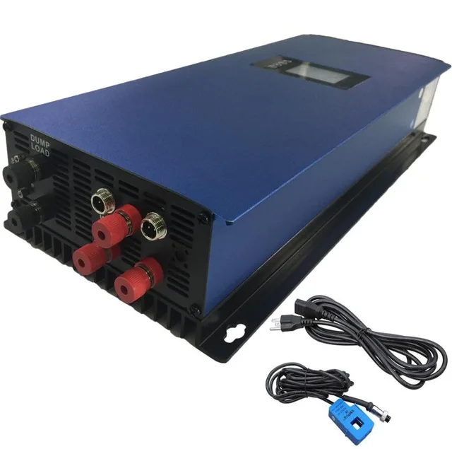with clamp sensor Сетка Tie Инвертор 2000 Вт MPPT чистая Синусоидальная волна дампа нагрузочный резистор, 45-90 в lcd ветер для 3 фазы AC ветряной генератор - Цвет: with clamp sensor