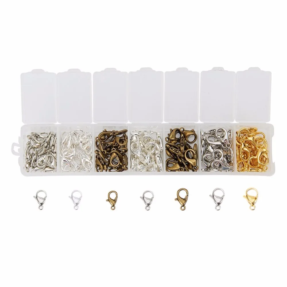 180 шт. латунные застежки карабины для ювелирных изделий|Ювелирная фурнитура и