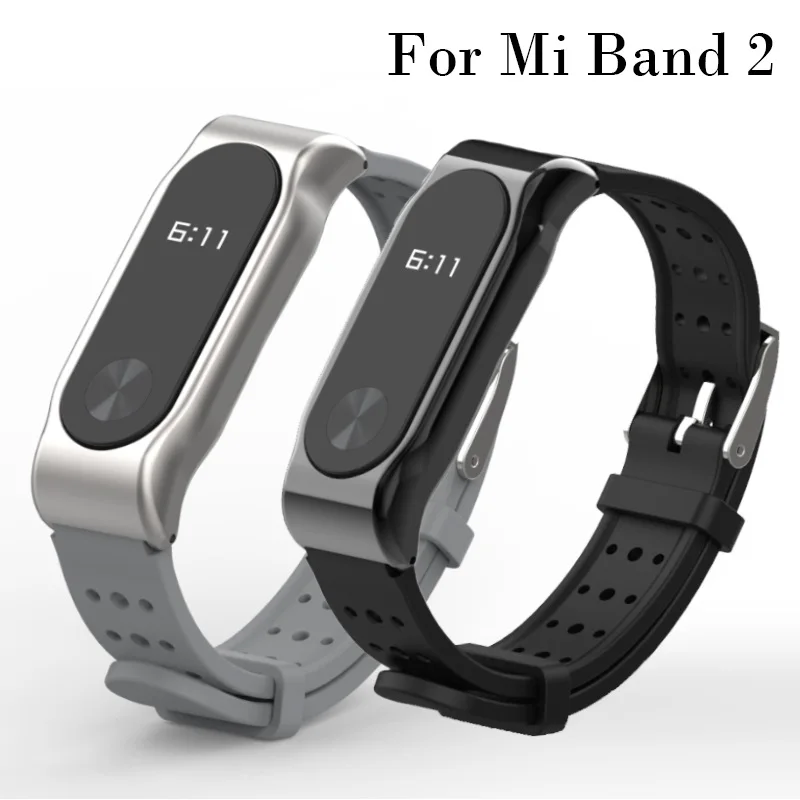 Xiaomi mi браслет 2 ремешок для замены mi Band 2 спортивный браслет металлический ремешок Браслет Смарт-браслет аксессуары для mi band 2
