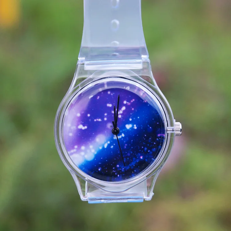 Звездное небо часы с космическим мотивом маленькая звезда Силиконовые Дети