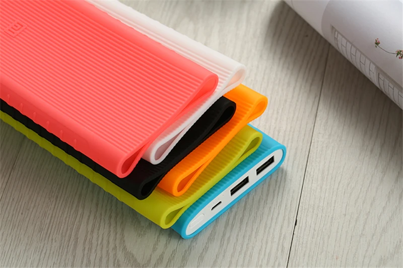 Чехол для Xiaomi power Bank 2 10000mAh резиновый чехол силиконовый чехол для power bank защитный чехол устойчивый к царапинам 147 × 71,2 × 14,2 мм