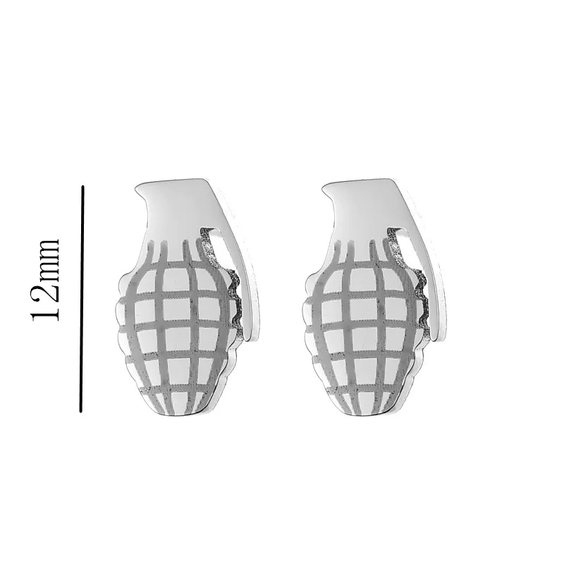 2017 Новая мода в стиле панк-рок квадратный Нержавеющая сталь серьги Для мужчин