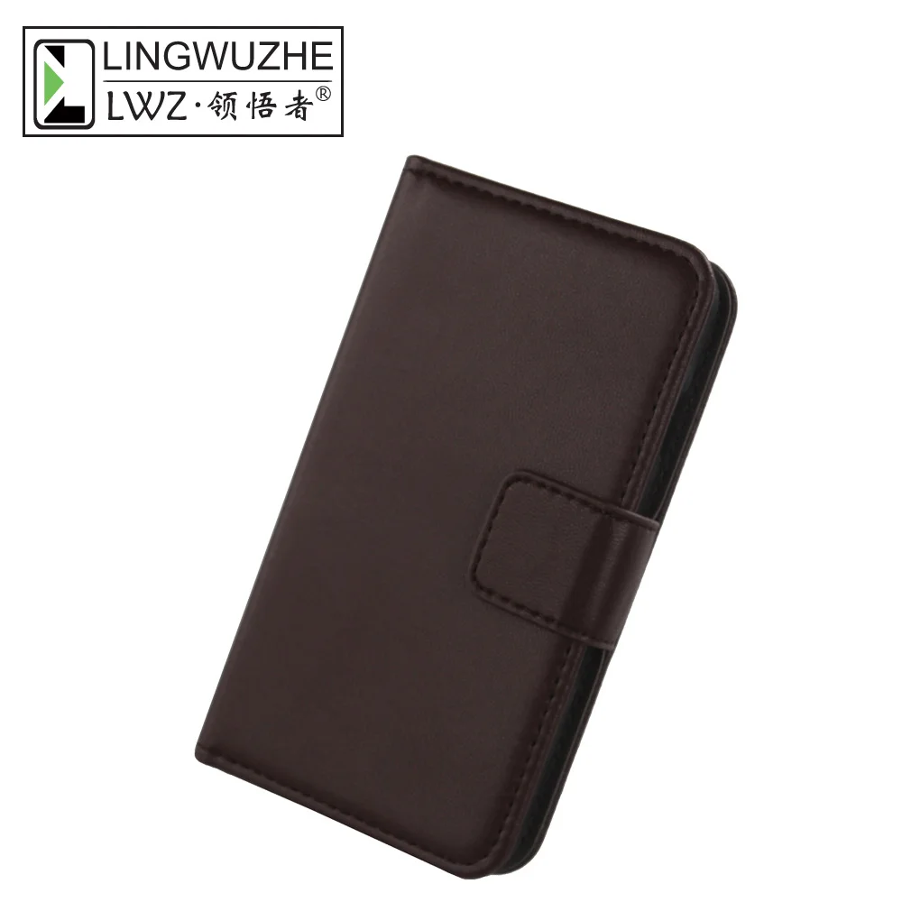 Подлинная Кожаный чехол для MTC Smart Turbo 4 г Флип Бумажник Стиль телефон сумка-чехол