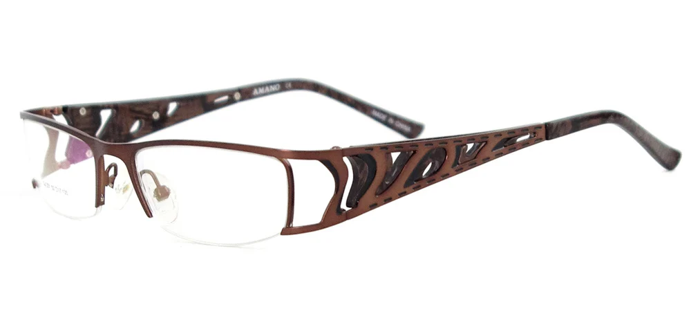 Dark Brown Новые дизайнерские модные очки рецептурные мужские оправы для очков для линз - Цвет оправы: Dark Brown