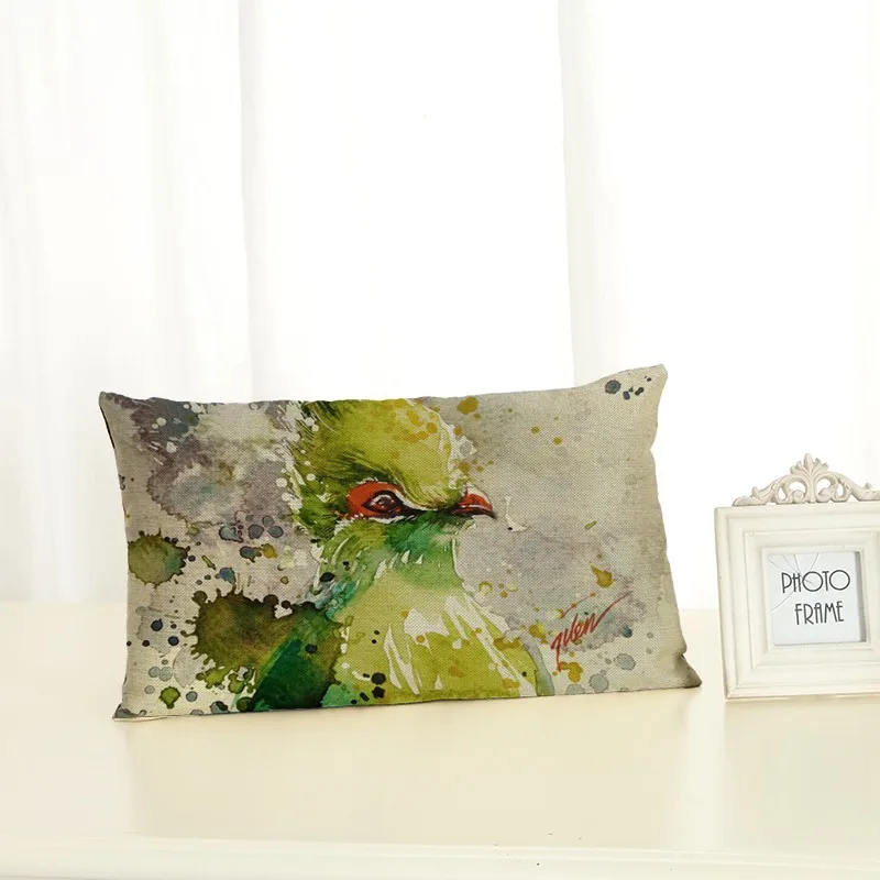 Персонализированные Чехлы для подушек с изображением птиц модные креативные