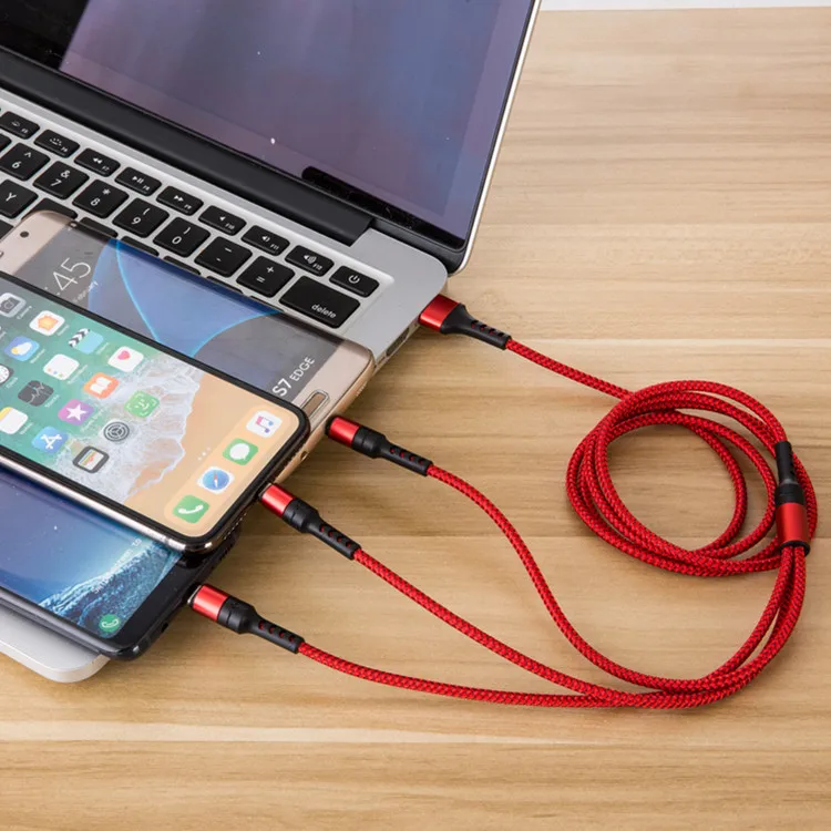 5A супер зарядка 3 в 1 быстрое зарядное устройство USB кабель провод usb type C кабель для huawei mate 20 P20 для iPhone samsung Xiaomi