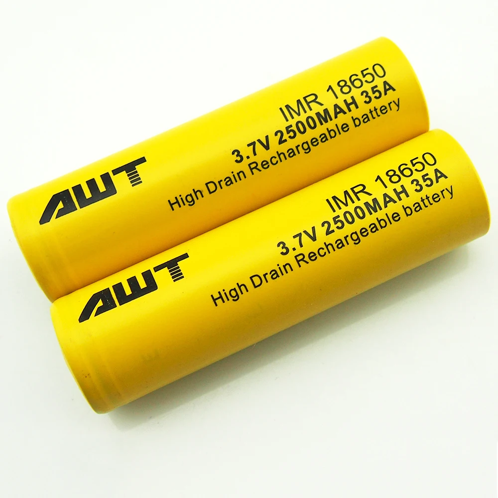 AWT 18650 батарея 35A 2500mAh литий ионная Vape аккумуляторная VS VTC4 для Kangertech Subox Mini C Box Mod Kit