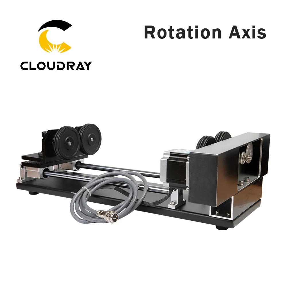 Cloudray роторная гравировальная насадка с роликами шаговые двигатели для лазерной гравировки режущая машина Модель A