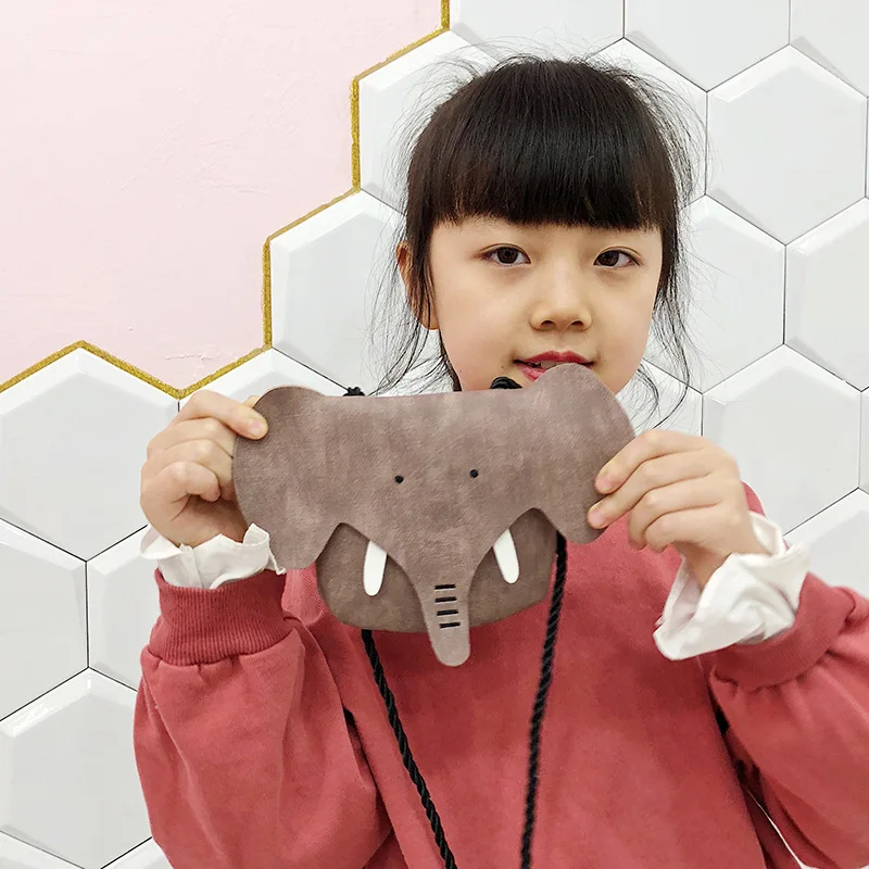 Новинка 2019 г. Детская сумка через плечо с милым рисунком кошельки со слоном и